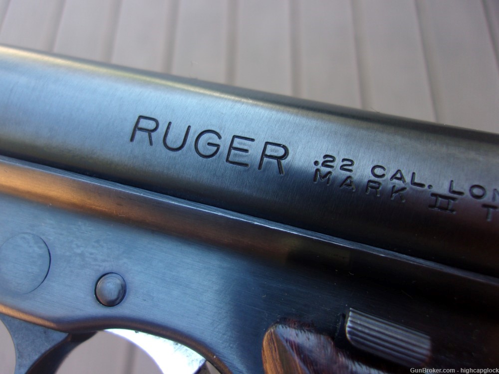 Ruger Mark II Target .22 10" Semi Auto Blued Long Barreled Pistol $1START-img-8