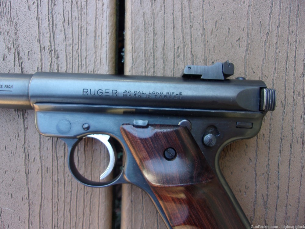 Ruger Mark II Target .22 10" Semi Auto Blued Long Barreled Pistol $1START-img-3