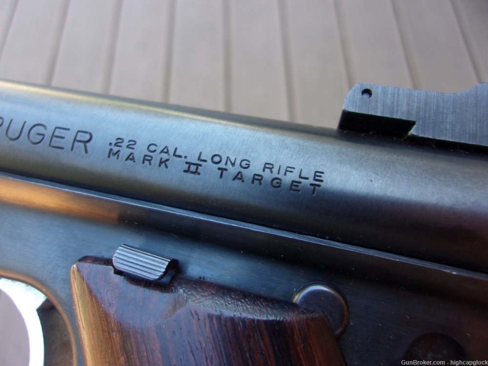 Ruger Mark II Target .22 10" Semi Auto Blued Long Barreled Pistol $1START-img-9