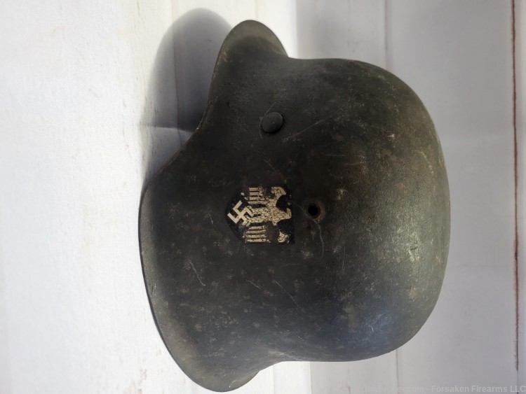 Original M42 Heer single decal German helmet-img-0