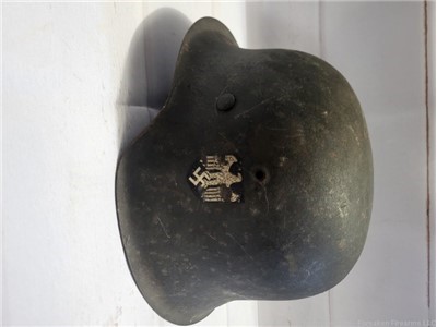 Original M42 Heer single decal German helmet