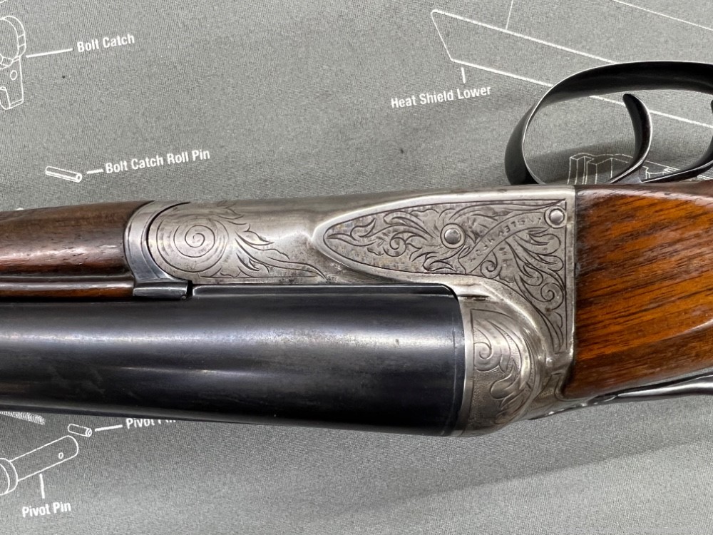 AH Fox A Grade 12GA Double Barrel Side by Side Shotgun (1920)-img-10