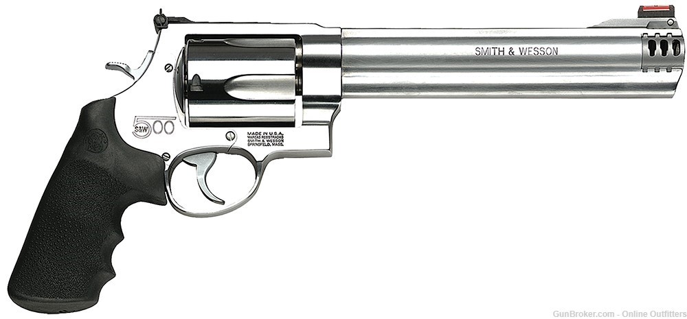 Smith & Wesson 500 500S&W Revolver 8" 5rd Stainless SA/DA S&W500 S&W 163501-img-0