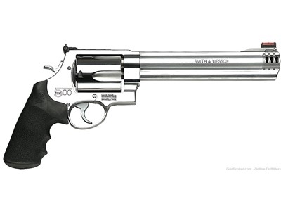 Smith & Wesson 500 500S&W Revolver 8" 5rd Stainless SA/DA S&W500 S&W 163501