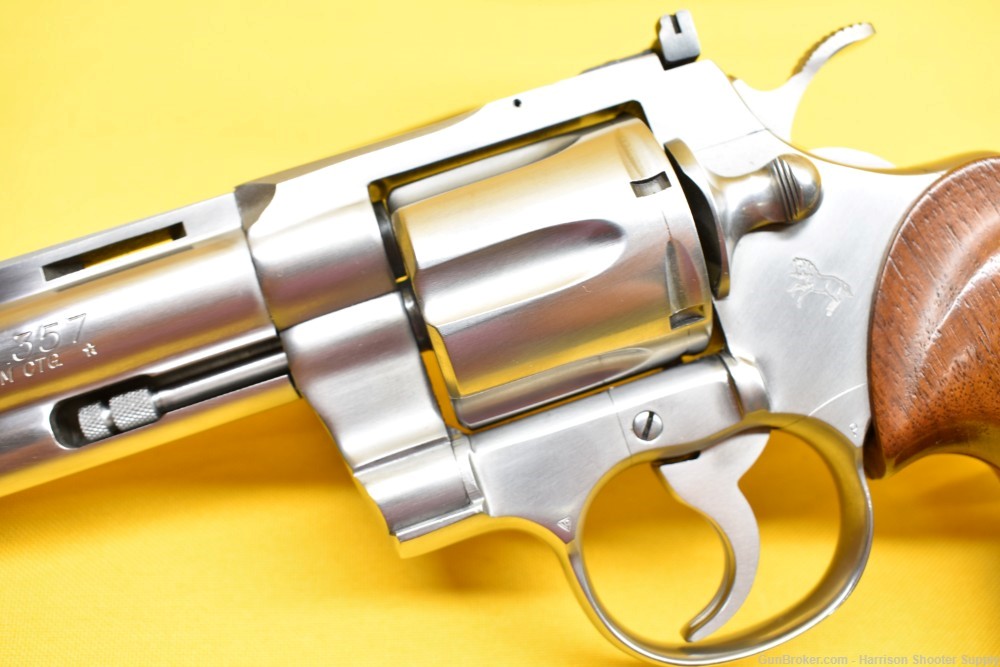 COLT PYTHON .357 MAGNUM 1983 1ST YEAR 6" STAINLESS STEEL W/ BOX PAPERS-img-4