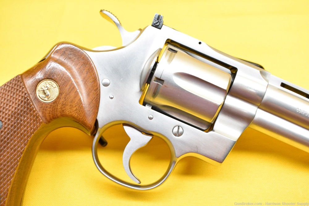 COLT PYTHON .357 MAGNUM 1983 1ST YEAR 6" STAINLESS STEEL W/ BOX PAPERS-img-9