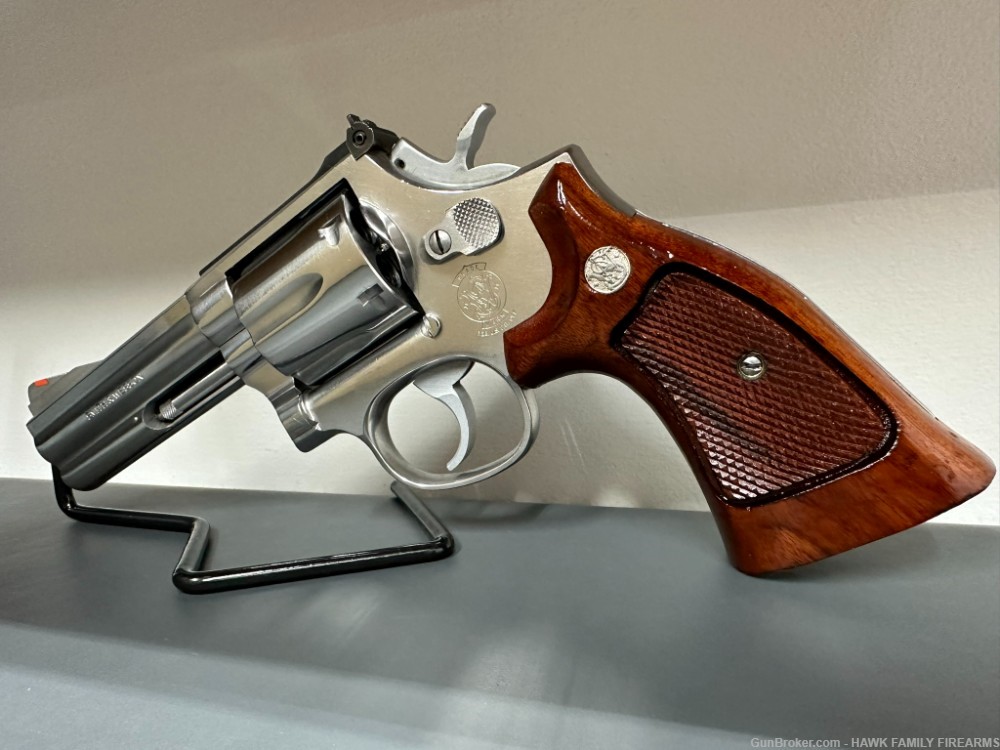 SMITH & WESSON 686-1 *PRE-LOCK* POLISHED STAINLESS 357 MAG 4" GORGEOUS-img-6