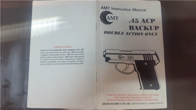 AMT Backup 45ACP Owners Manual-img-0