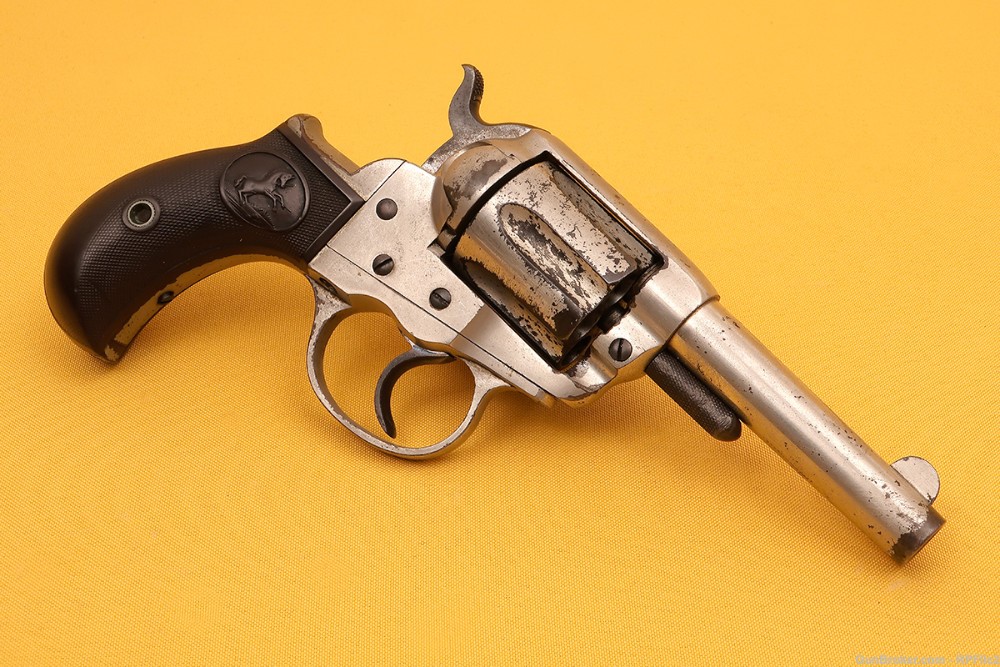 Colt Model 1877 Lightning Nickel Finish - 38 Colt - Mfg. 1903-img-1