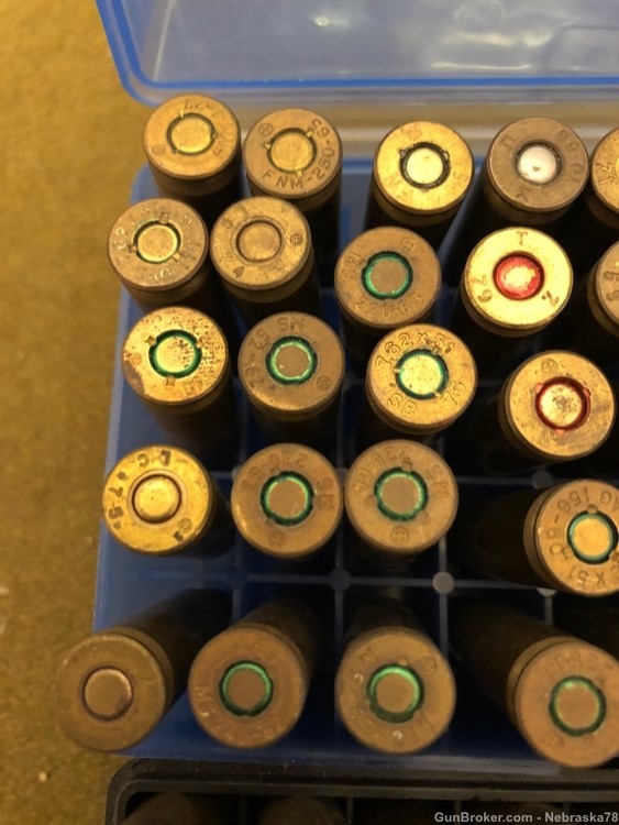 72 round collection 7.62x51 tracer tracing ammo experimentals and early-img-4