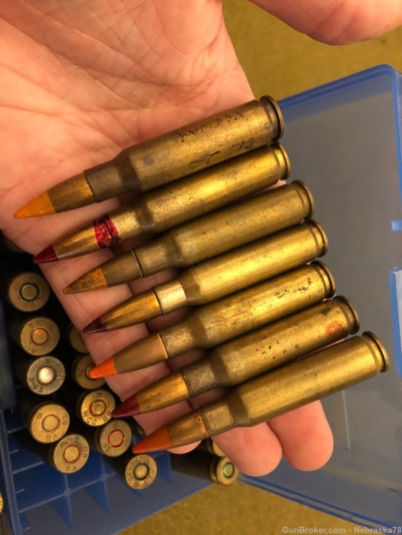 72 round collection 7.62x51 tracer tracing ammo experimentals and early-img-6