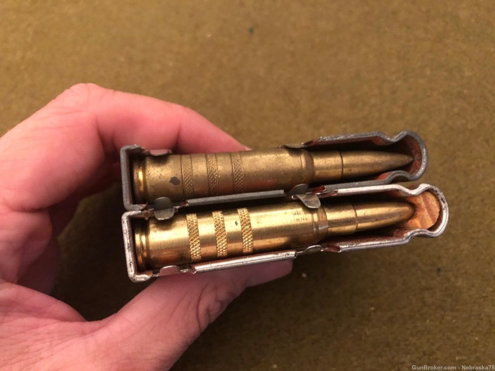 2 Swiss Switzerland 7.5x55 K11 K31 stripper clips with solid brass dummies -img-5
