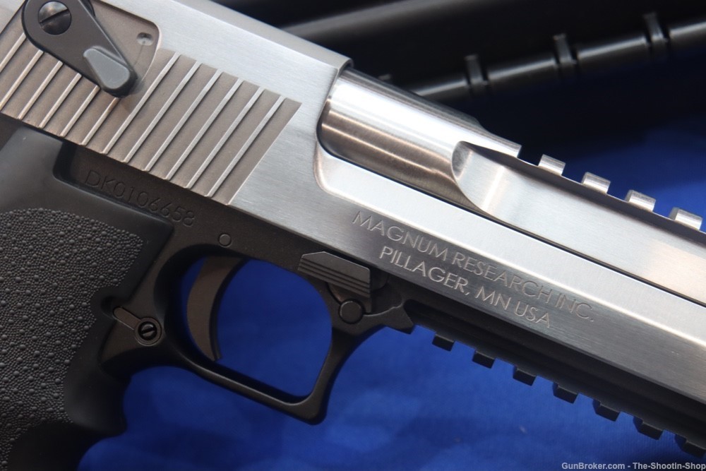 Magnum Research Desert Eagle Pistol 44MAG Stainless 2TONE IMB Muzzle Brake -img-5