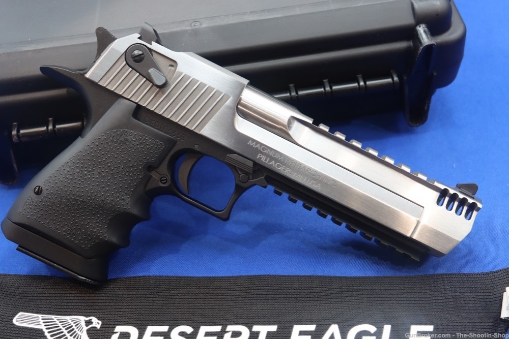 Magnum Research Desert Eagle Pistol 44MAG Stainless 2TONE IMB Muzzle Brake -img-2