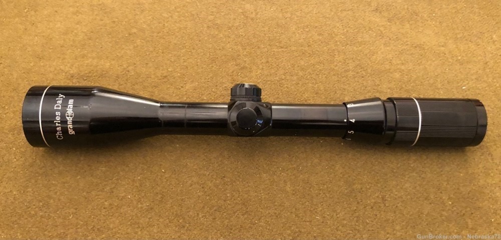 Used Charles Daly Grand Slam Miroku Japan rifle scope clear glass-img-0