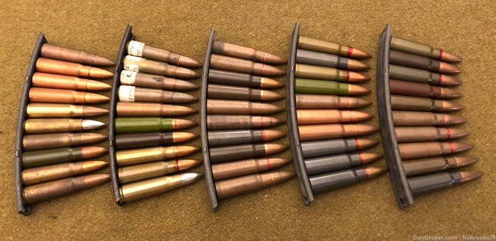 50 round collection military 7.62x39 ammo China Russia Israeli Czech etc-img-0