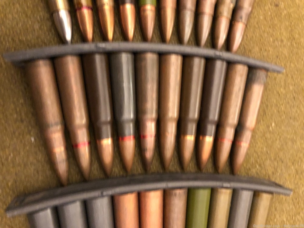 50 round collection military 7.62x39 ammo China Russia Israeli Czech etc-img-3