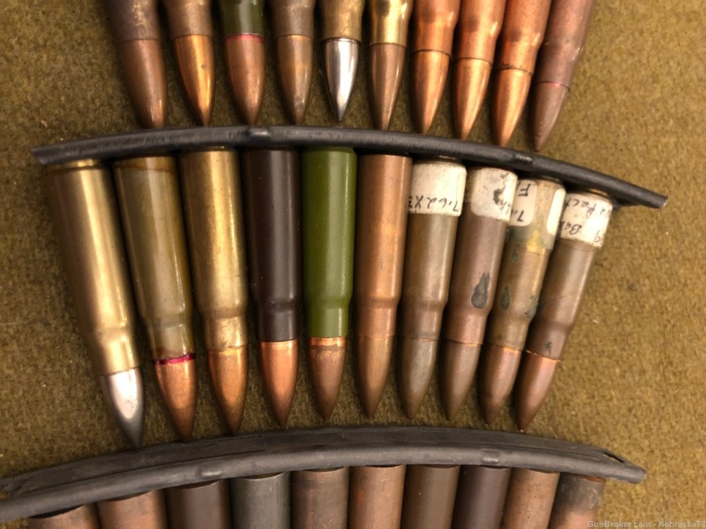50 round collection military 7.62x39 ammo China Russia Israeli Czech etc-img-2