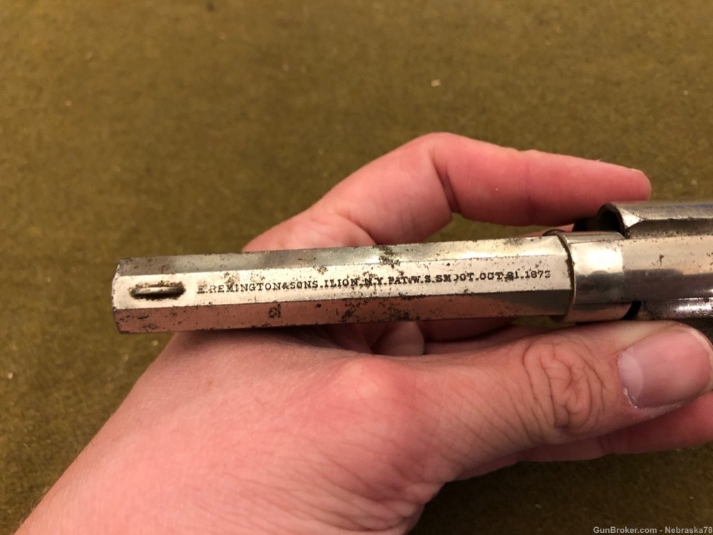 Antique No FFL Remington Smoot .32 revolver project MFD 1873-1888 -img-4