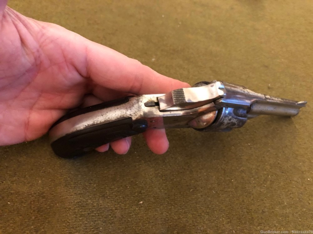 Antique No FFL Forehand & Wadsworth hammerless top break revolver MFD 1889 -img-2