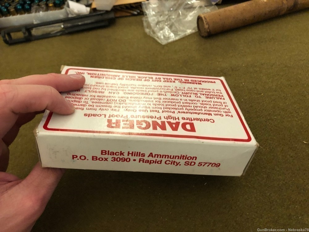 Rare full box Black Hills .38-55 high pressure proof loads 220gr FP ammo -img-4