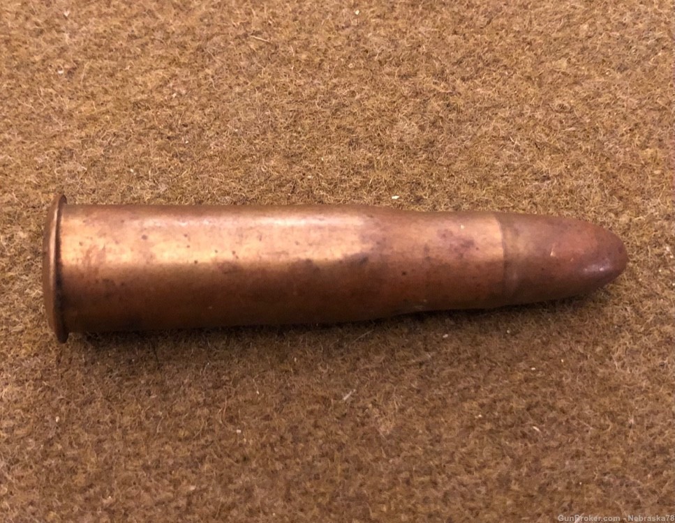 Rare Brass & Metal Kansas City contract 10.4x47r Italian Vetterli ammo 1917-img-0