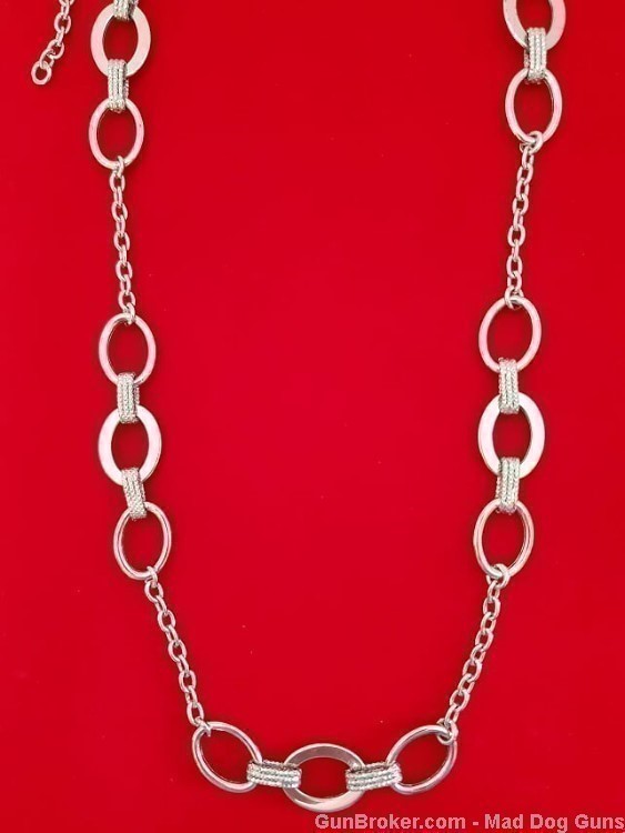 925 Sterling Silver Rhodium Plated 26" Necklace. UNISEX. SS27. *REDUCED*-img-1