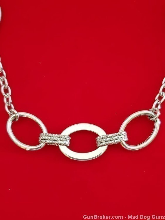 925 Sterling Silver Rhodium Plated 26" Necklace. UNISEX. SS27. *REDUCED*-img-3