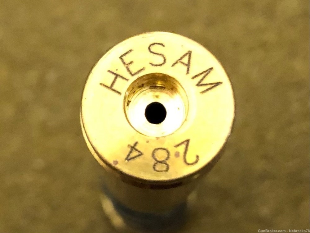 Rare proprietary .284 Hesam inert rifle round prototype experimental-img-0