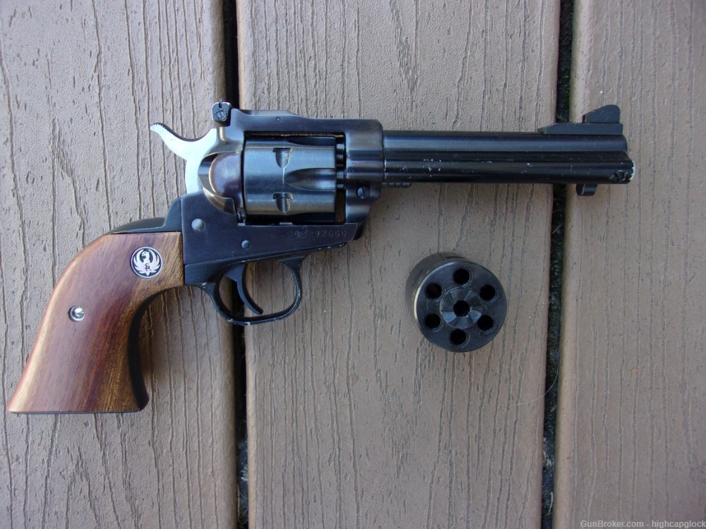 Ruger Single Six .22lr & 22 Mag 4 5/8" SA Revolver 1993 $1START-img-1