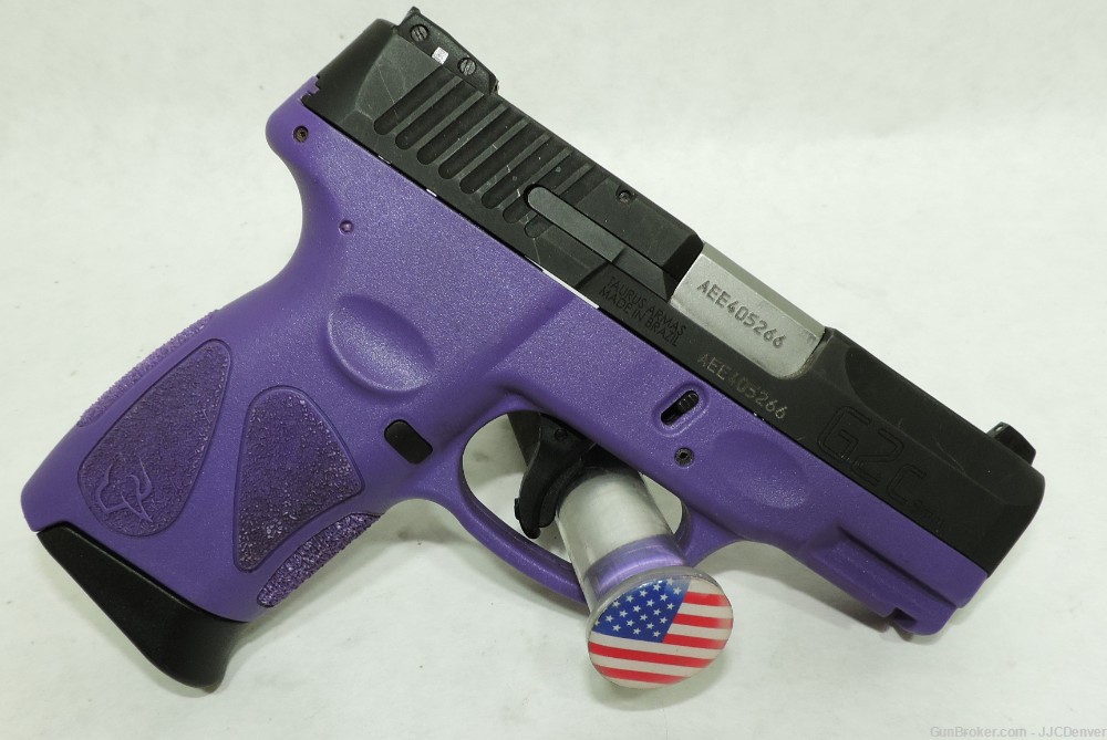 Taurus G2C 9mm 3.25 12+1 Dark Purple Frame PT111G2A W/Box-img-1
