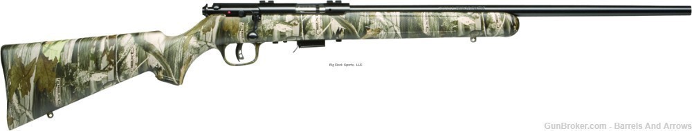 Savage 96711 93R17 Bolt Action Rifle 17 HMR, RH, 21 in, Camo, Syn Stk, -img-0