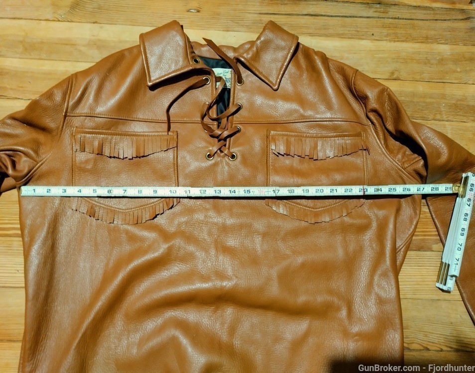 Vintage 1940s Buckskin Deerskin Longhunter Flintlock jacket -img-3