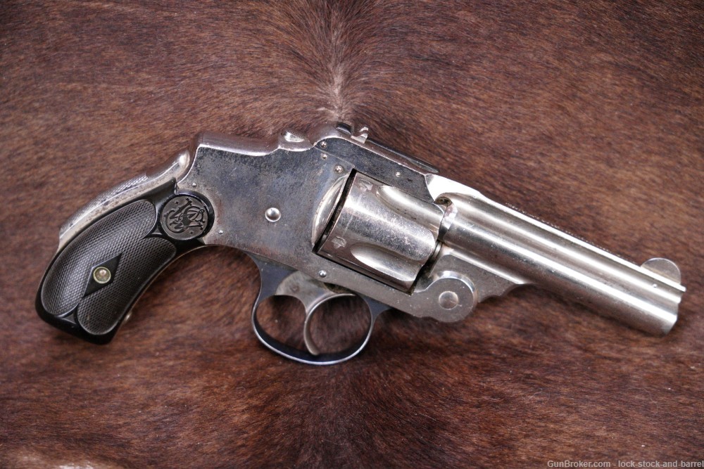 Smith & Wesson S&W .38 Safety Hammerless 2nd Model 3.25" Revolver Antique-img-2