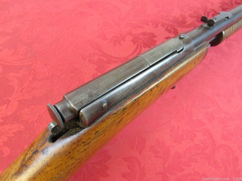 UNUSUAL STEVENS GALLERY No 80 PUMP ACTION 22 Cal. RIFLE -img-7