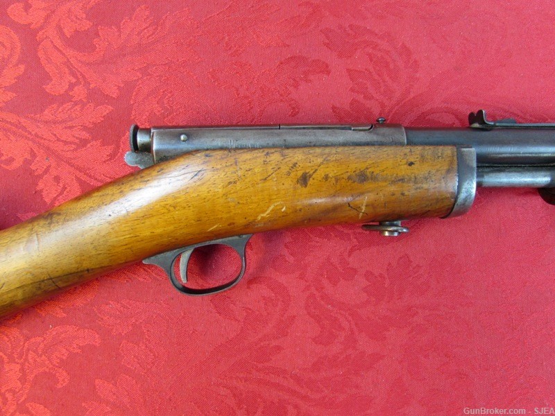 UNUSUAL STEVENS GALLERY No 80 PUMP ACTION 22 Cal. RIFLE -img-3