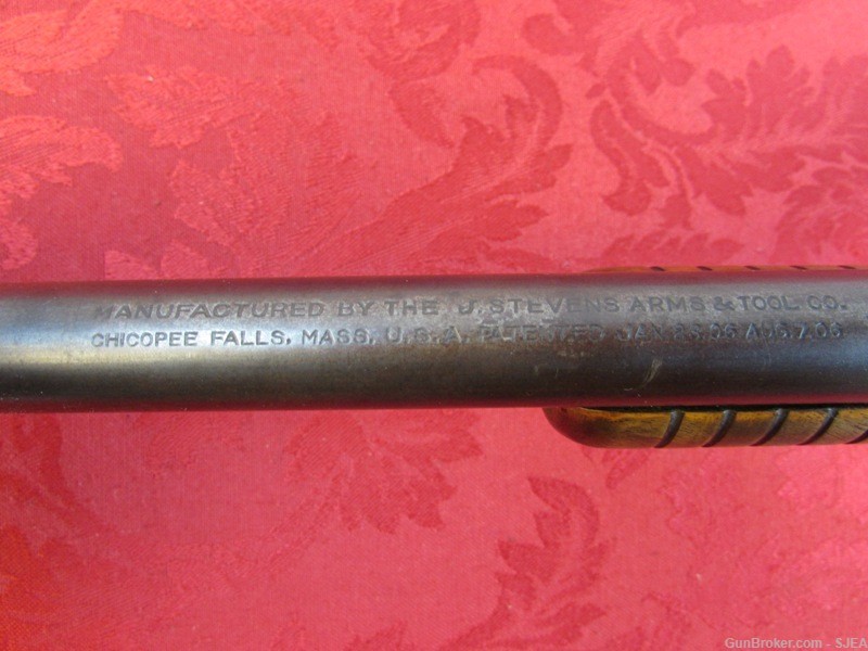 UNUSUAL STEVENS GALLERY No 80 PUMP ACTION 22 Cal. RIFLE -img-16
