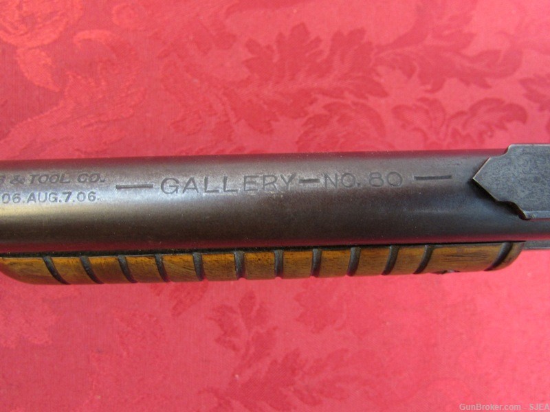 UNUSUAL STEVENS GALLERY No 80 PUMP ACTION 22 Cal. RIFLE -img-17