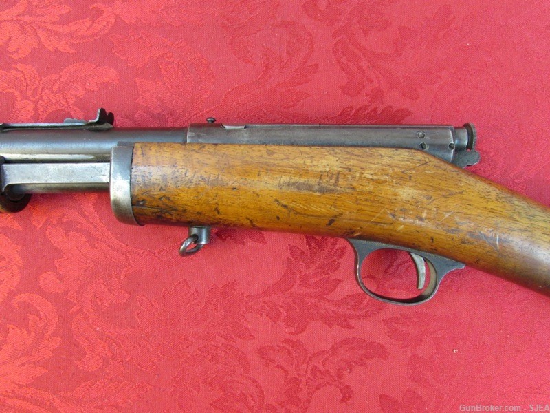 UNUSUAL STEVENS GALLERY No 80 PUMP ACTION 22 Cal. RIFLE -img-12