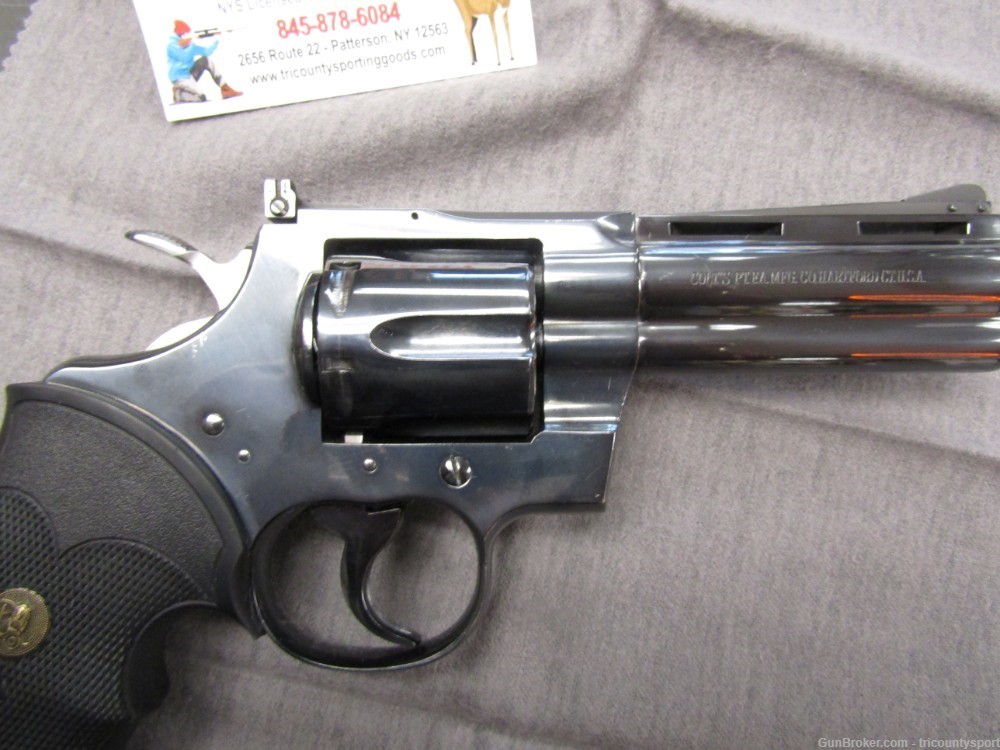 Colt Python 4 inch Used in very fine shape 357 mag 1963 production year-img-4