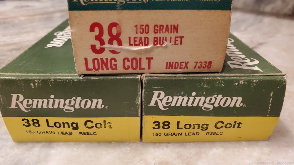 38 Long Colt LC - Remington 150 rounds - NIB 150gr lead-img-0