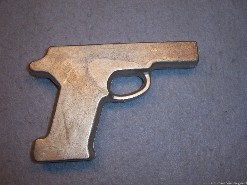 Alcoa Aluminum Gun Shaped Ingot Holster Mold-img-0