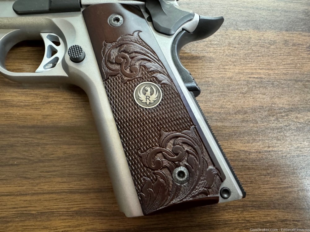 Ruger SR1911 75th Anniversary 45ACP Stainless Engraved 5" LIMITED!-img-3
