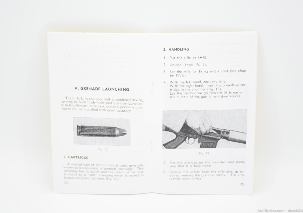 FN FNH FAL 7.62 MM "LIGHT AUTOMATIC RIFLE" USERS MANAUL/INSTRUCTION MANUAL-img-3