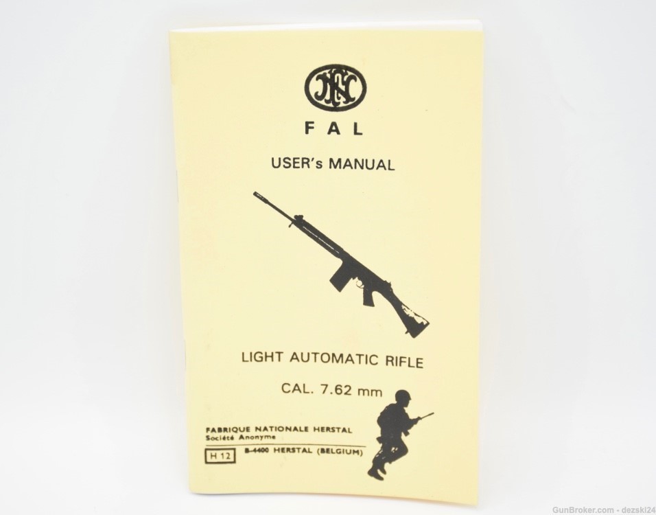 FN FNH FAL 7.62 MM "LIGHT AUTOMATIC RIFLE" USERS MANAUL/INSTRUCTION MANUAL-img-1