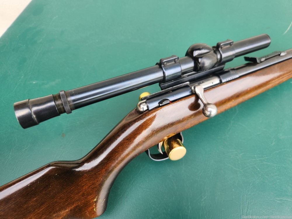 Anschutz Model 1360 .22 LR Single Shot Bolt Action Rifle with Weaver Scope-img-13