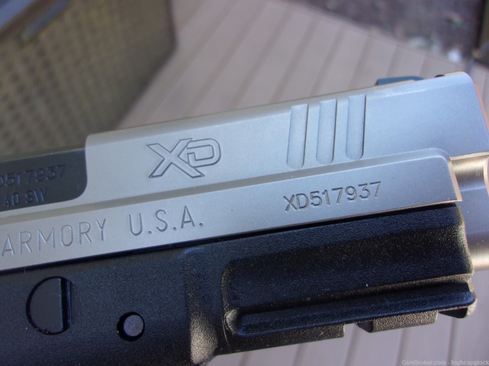 Springfield Armory XD-40 .40 S&W 4" BI TONE XD Pistol Pack & 4 mags $1START-img-7