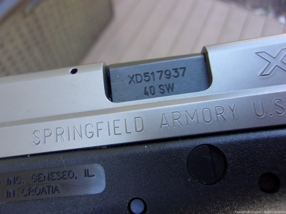 Springfield Armory XD-40 .40 S&W 4" BI TONE XD Pistol Pack & 4 mags $1START-img-6