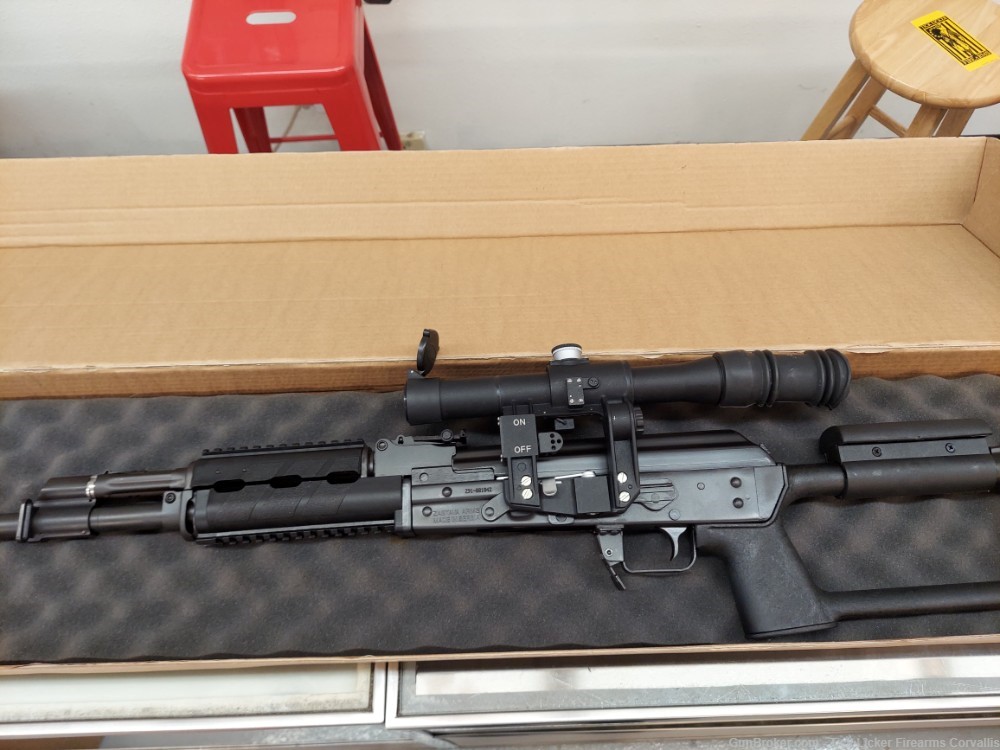 ZASTAVA M91 SNIPER RIFLE 7.62X54R 24" WITH SCOPE UNFIRED-img-2