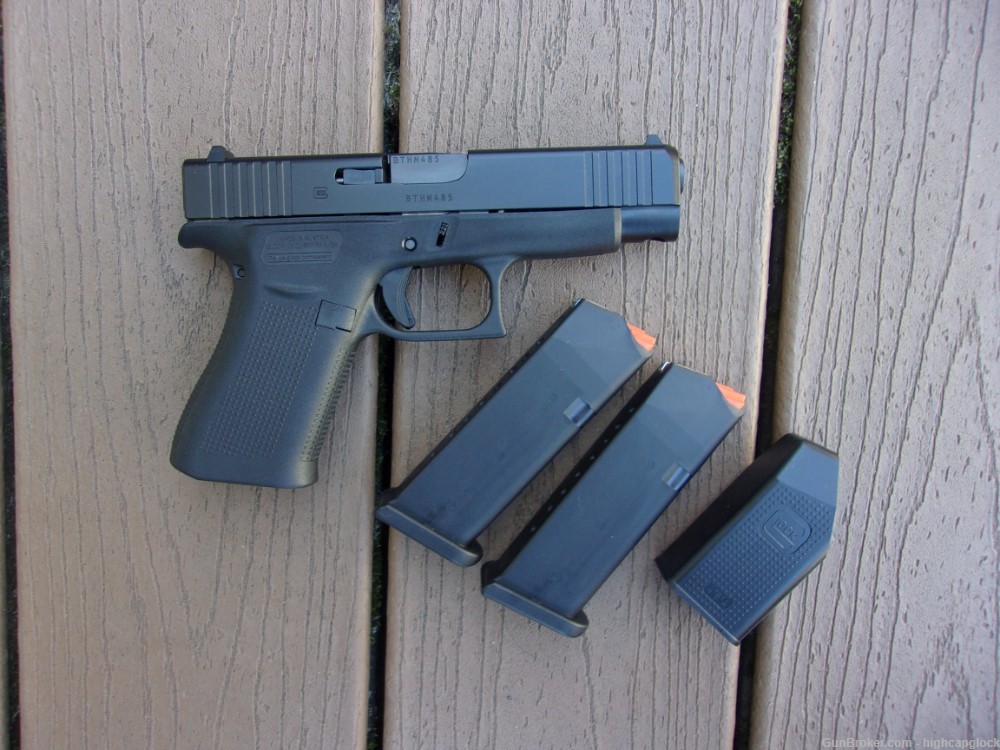 Glock 48 9mm 4" Semi Auto Pistol 99% Hardly Fired In Box Thin Frame $1START-img-2